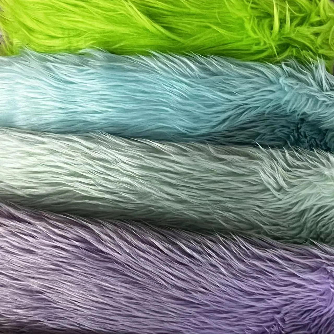Clearance Different Hair Tall Faux Fur 100% Polyester Fabric Stock