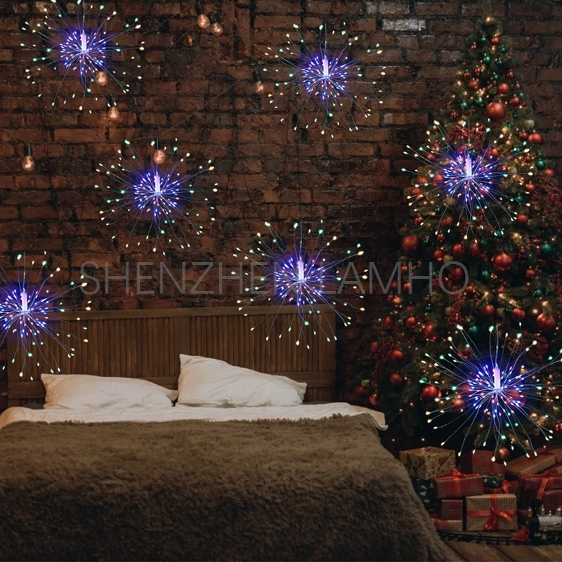 Christmas Starburst LED Fireworks Tree String Lights diwali Wedding Decoration
