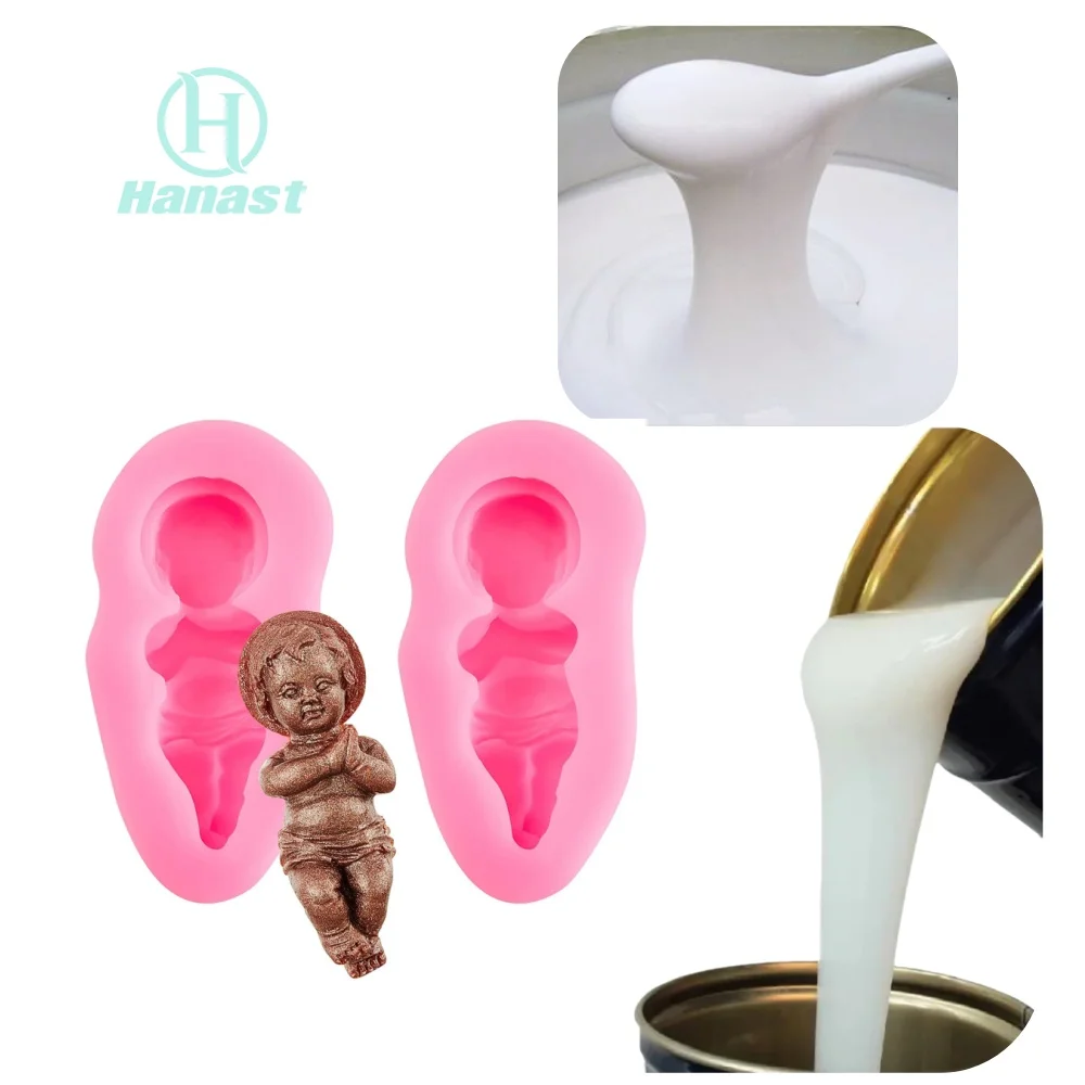 Free Sample Factory Supply Transparent Gypsum Concrete Pu Polyurethane Casting Cornice Rtv 2 Mold Liquid Silicone Rubber