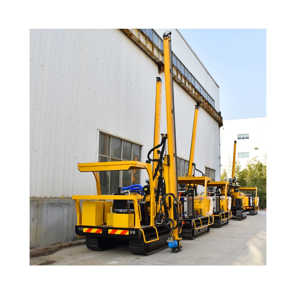 High-quality solar pile driver photovoltaic pile driver has a length of 6 meters and the most advantageous price easy to use
