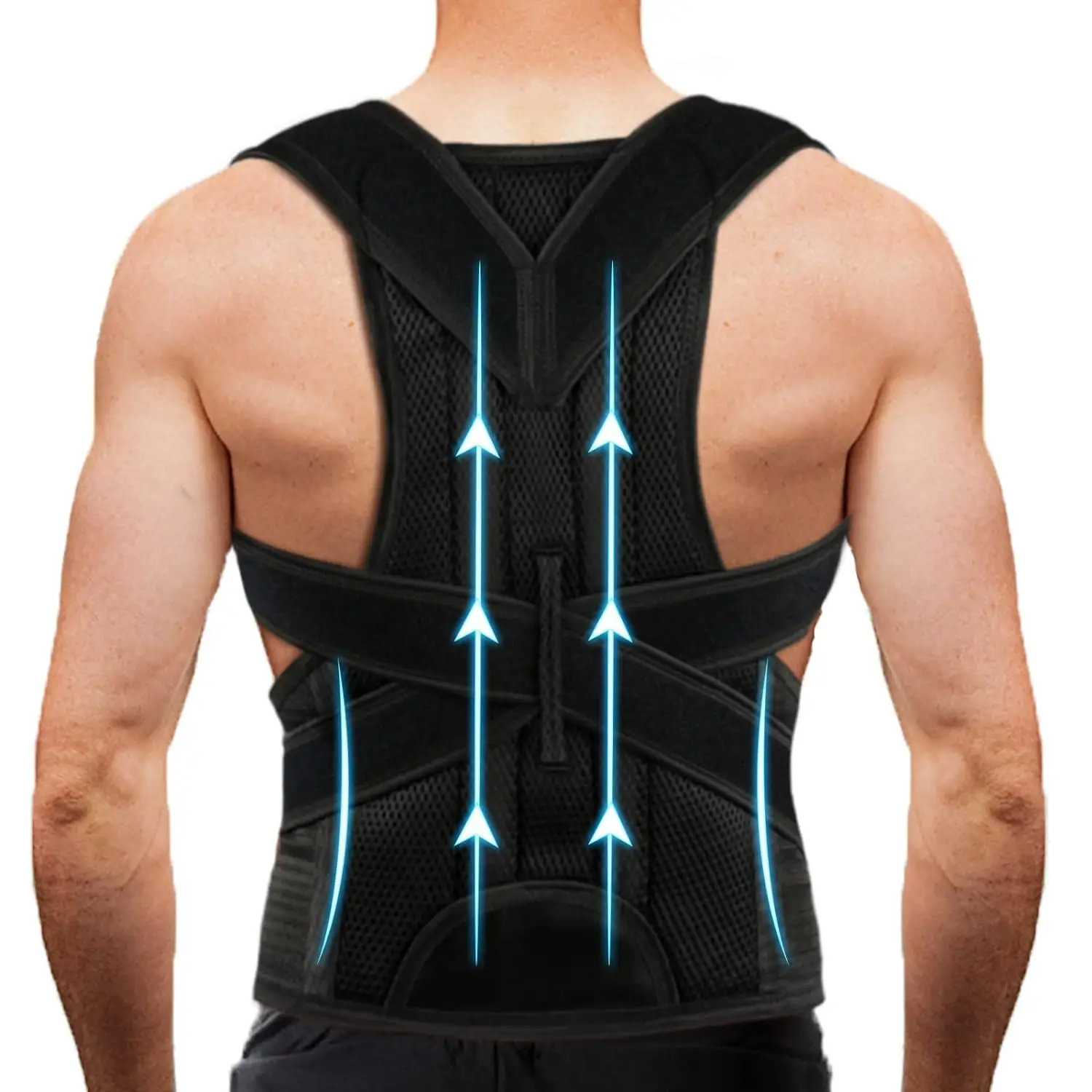 OEM Adjustable Breathable Spine Back Support Full Back Posture Back Posture for Body Correction and Lumbar Support