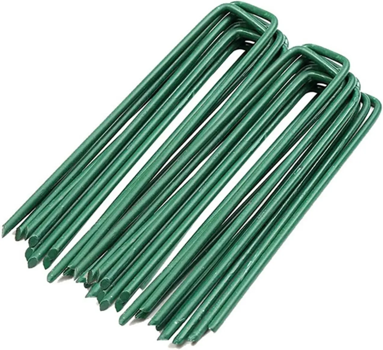 11 Gauge Lawn Galvanized Ground Fabric Pins for Weed Barrier Sod Decorations Holding Fence
