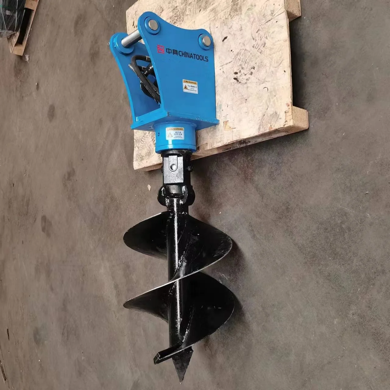 Gasoline ground solid 52cc 63cc gas post hole zhongju digger earth rod auger drill bit for sale