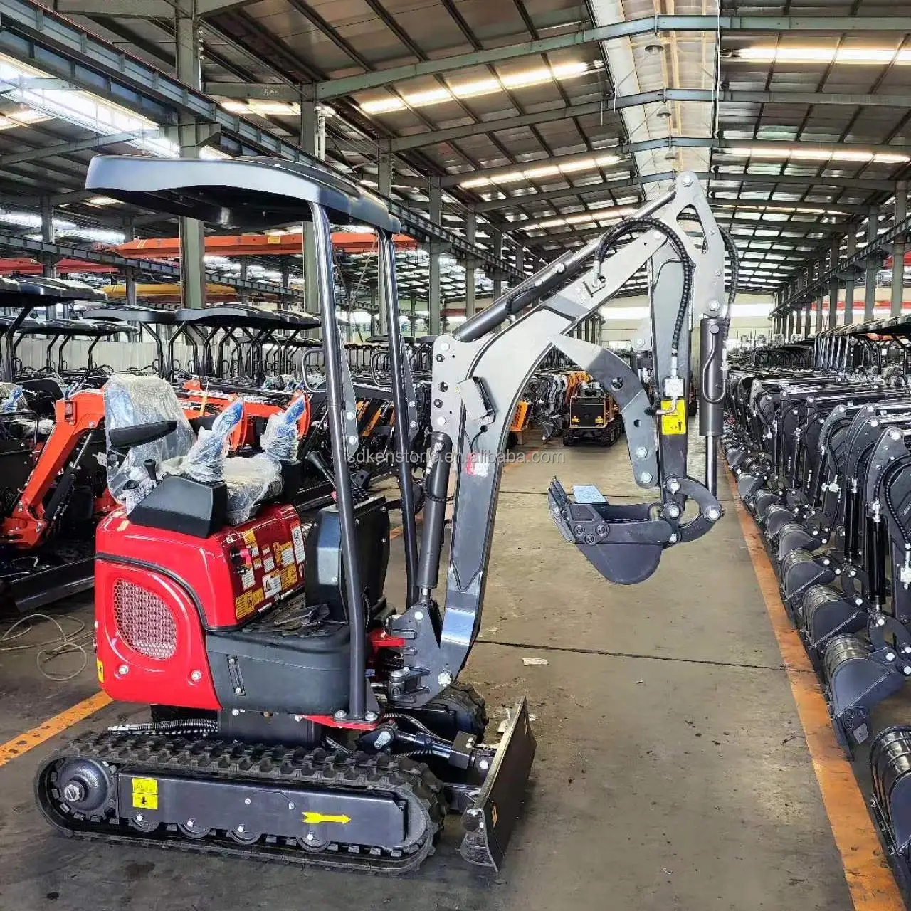 XN12-9 new cylinder 1 ton Rhinoceros pilot joystick on side Mini Crawler Track Excavator used