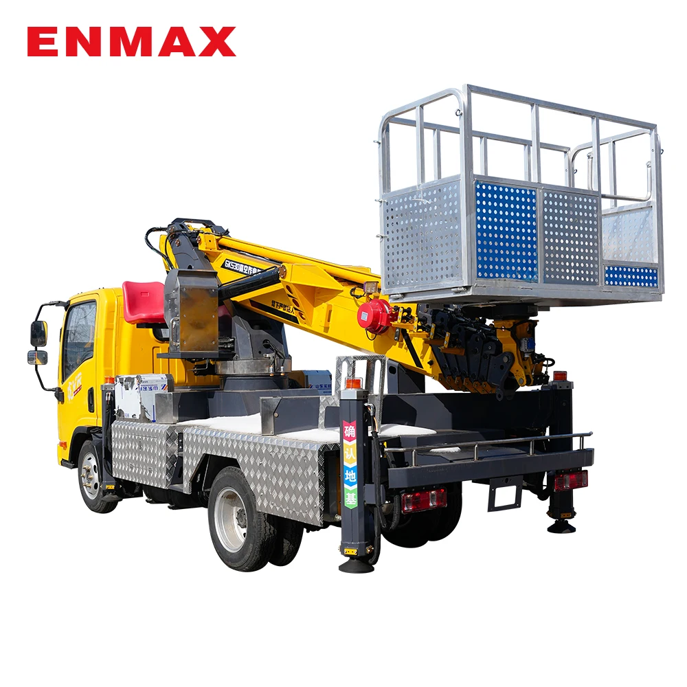 Manufacturers Customized Diesel 4*4 Overhead Forklift Bucket Aerial Work Truck Aerial Work Platform Car