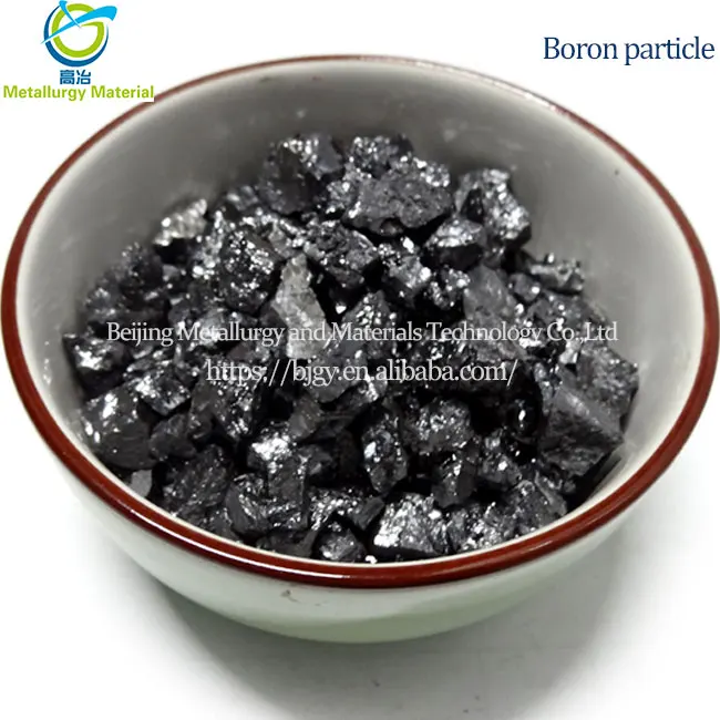 Pure boron 99% crystal boron grain boron block manufacturers have a large number of spot products with high quality  low price