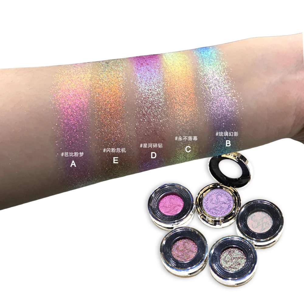 wholesale custom eyeshadow palette eyeshadow Private Label OEM & ODM Mate Shine Waterproof mulitchrome Eyeshadow