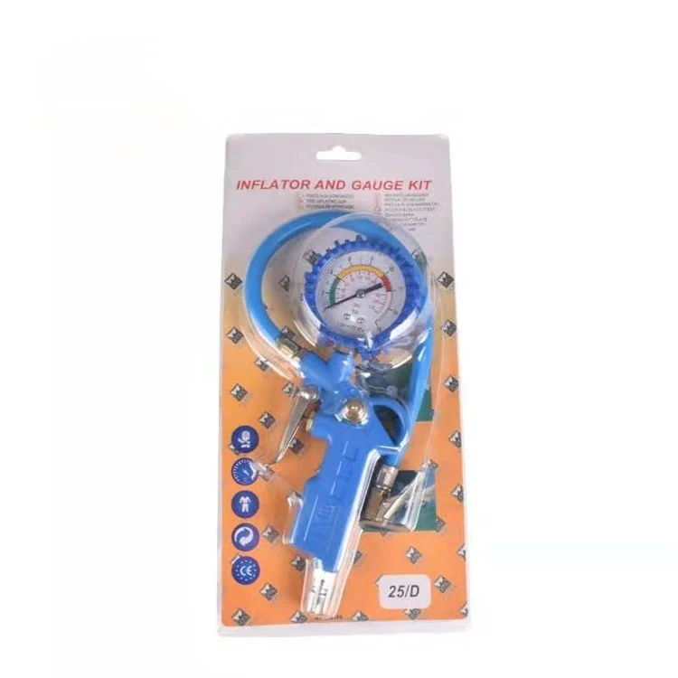
Heavy duty air tire pressure gauge tire inflator gun for car truck tyre 
