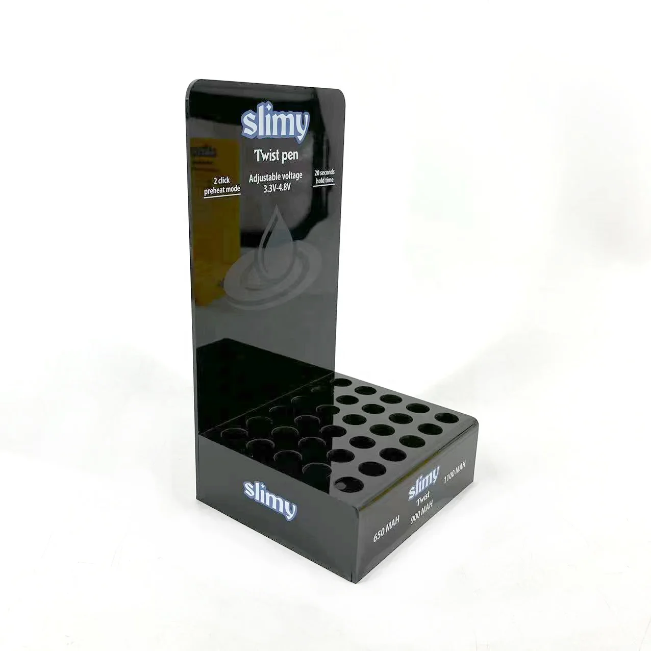 Factory custom smart USB   acrylic display stand battery pen acrylic holder