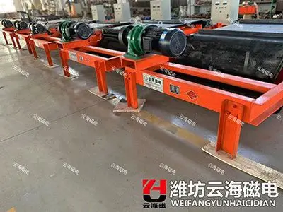 
RCDD suspended self-cleaning electro magnetic separators machine for conveyor 