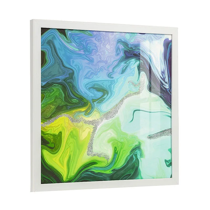Chinese Factory Framed Picture Frames For Home Decor Background Wall Bedroom Abstract Painting Flat Frame Art