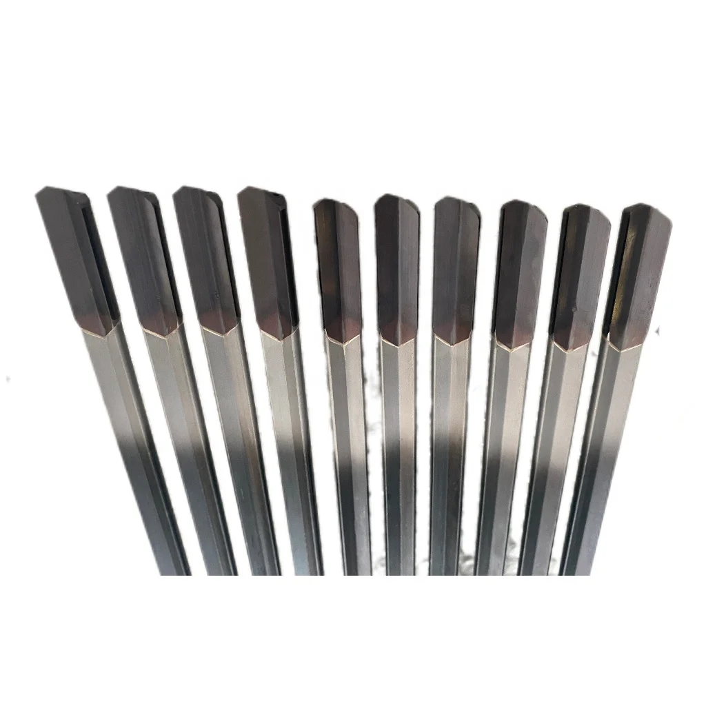Round bar CNC deep hole  gun drilling machine  with inner coolant carbide gun drill bit