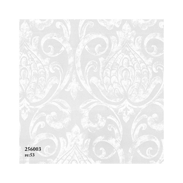 Luxury Wallpaper Postmodern Rococo Flower Damascus Clean Color Living Room Home Decoration