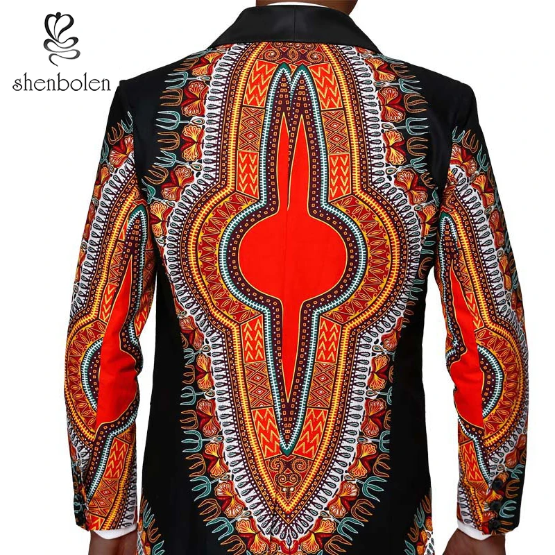 AM054 custom men wear coat blazer wax print ankara fabrics for african men clothing