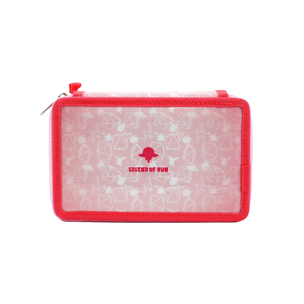 Spot Supplies Cute Pencil Case School Waterproof PU Teenage Big Capacity Blue Pink Pencil Case