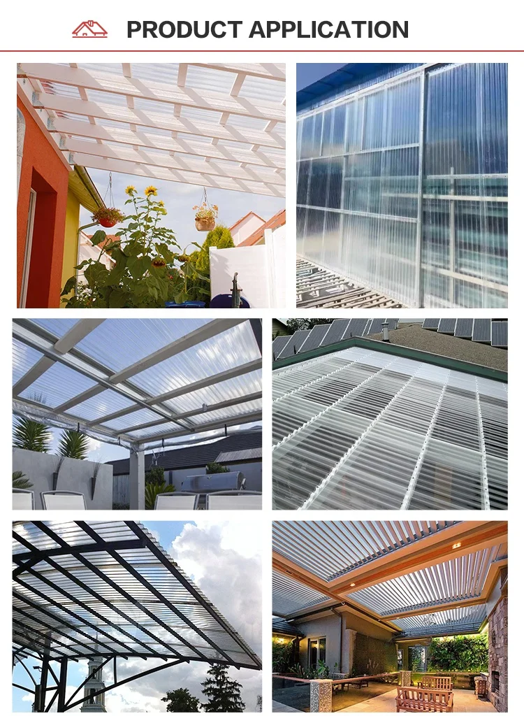 Color Manufacturing Customized Flame Retardant Frp Corrugated Sheet