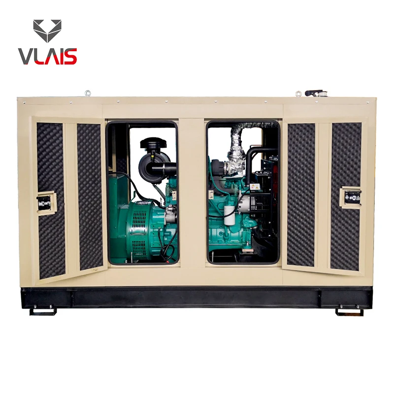 VLAIS 36kW/45kVA 220V/380V 50Hz Three phase Silent diesel generator set factory wholesale with silencer AC three phase genset
