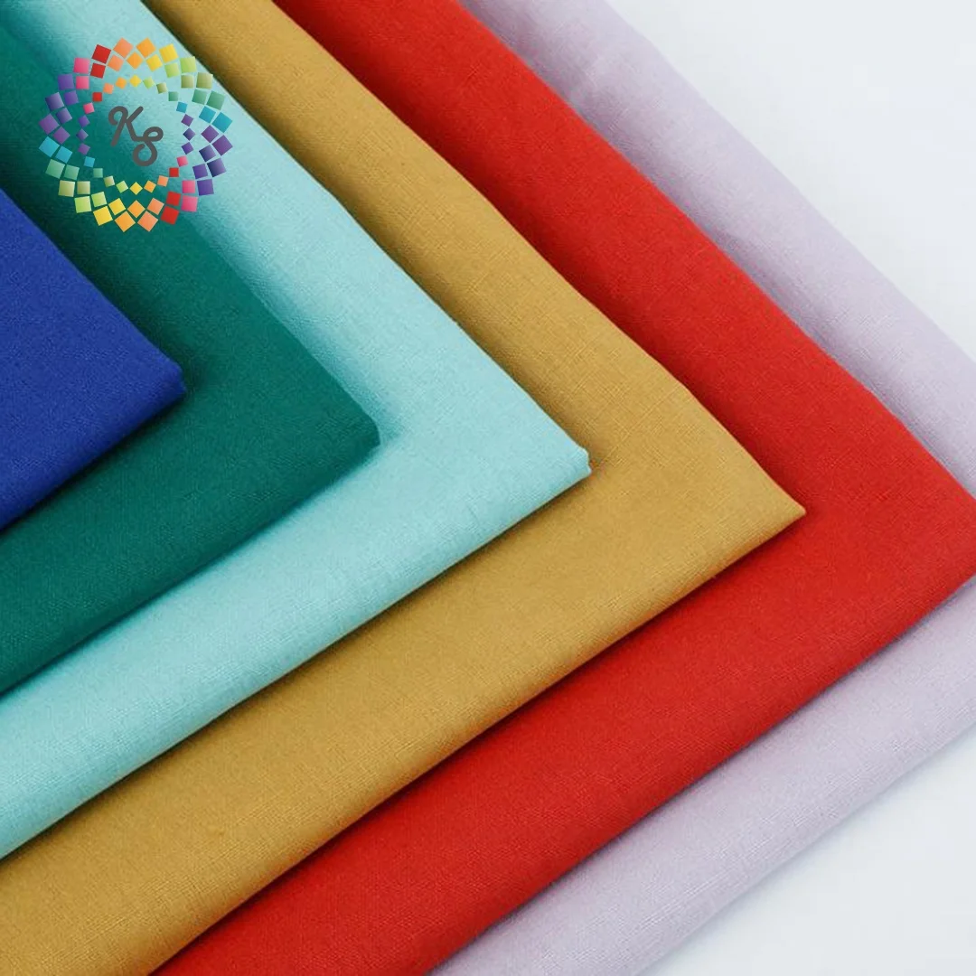 Hot Sale High Quality 55% Linen 45% Cotton Blend Fabric For Home Textile