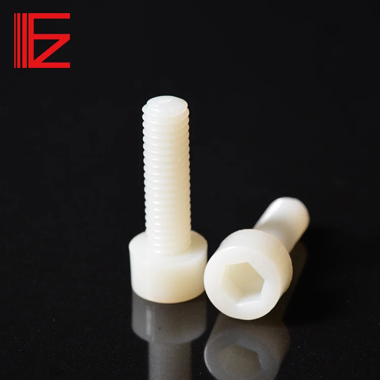 Hex SOCKET ROUND HEAD SCREW Natural color/black NYLON 66 HEX SOCKET screw Insulation screw