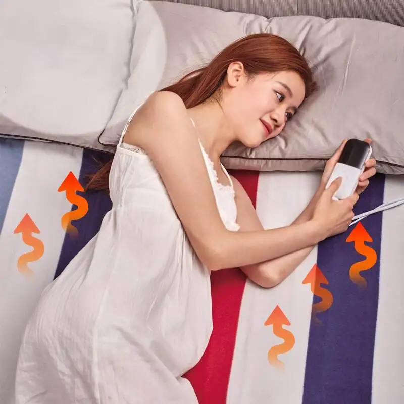 China wholesale organic nature heated flannel throw electric blankets for winter