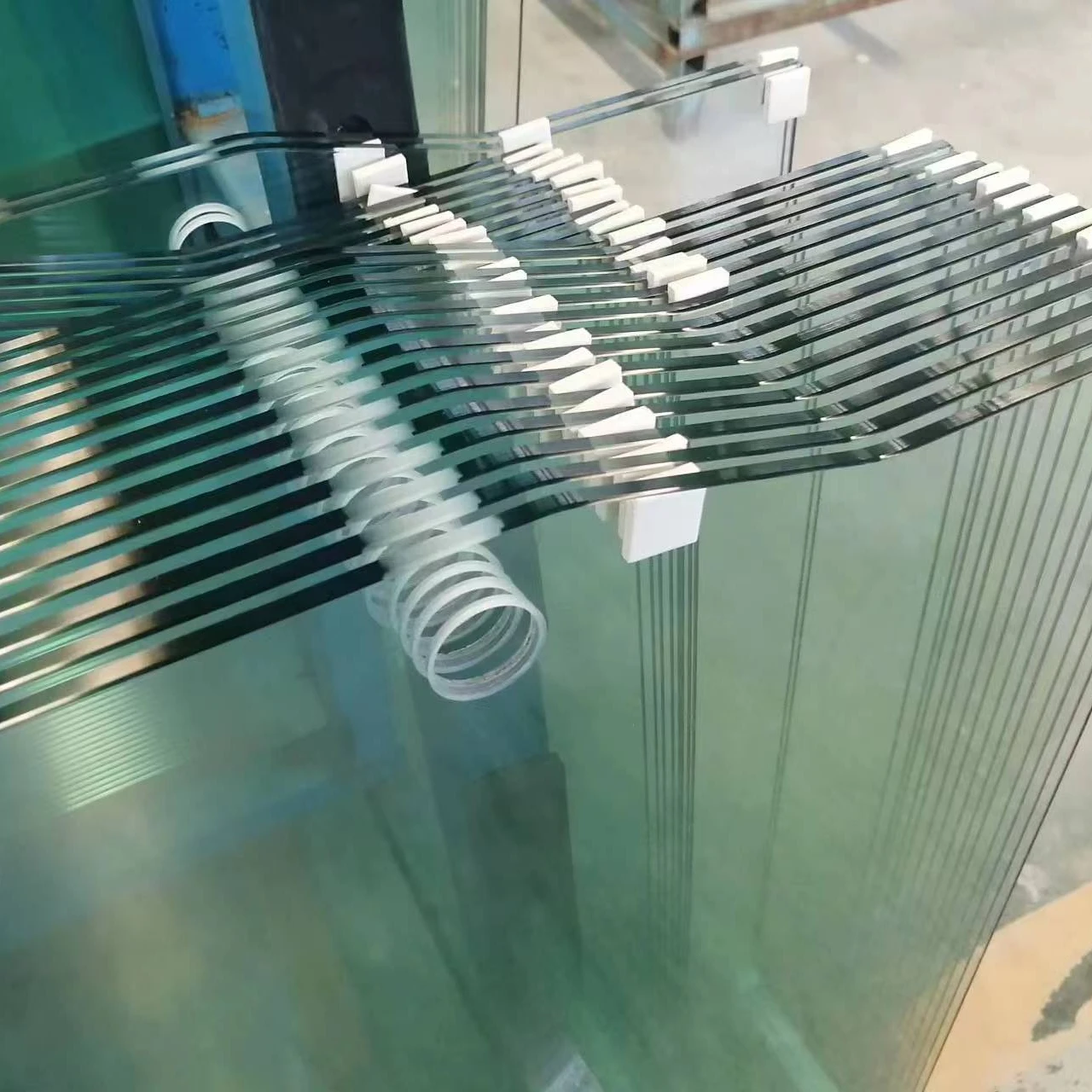 bathroom tempered glass sliding frameless shower glass door