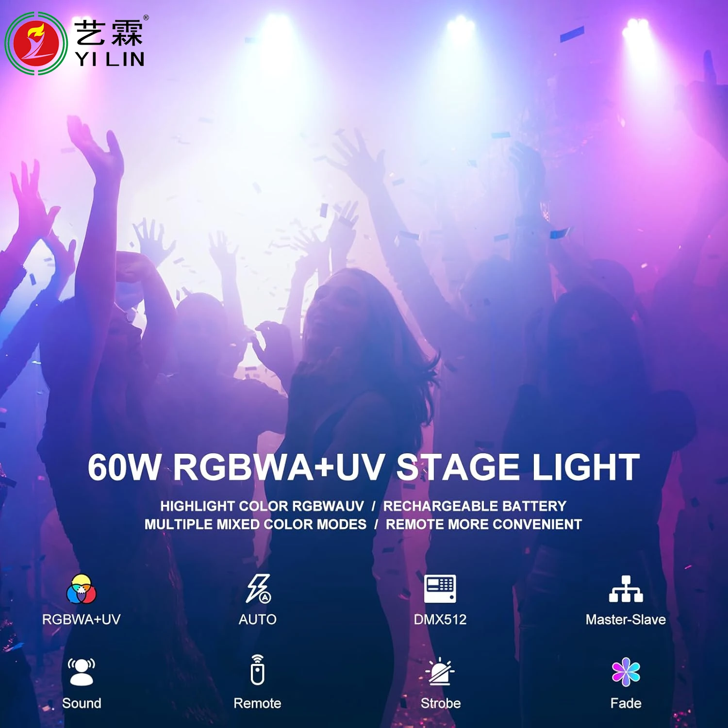 DJ light Uplights Studio Led Stage Lights Fast Delivery Dmx 18x10w Led Par Light Flat Rgb 4in1 Par Cans