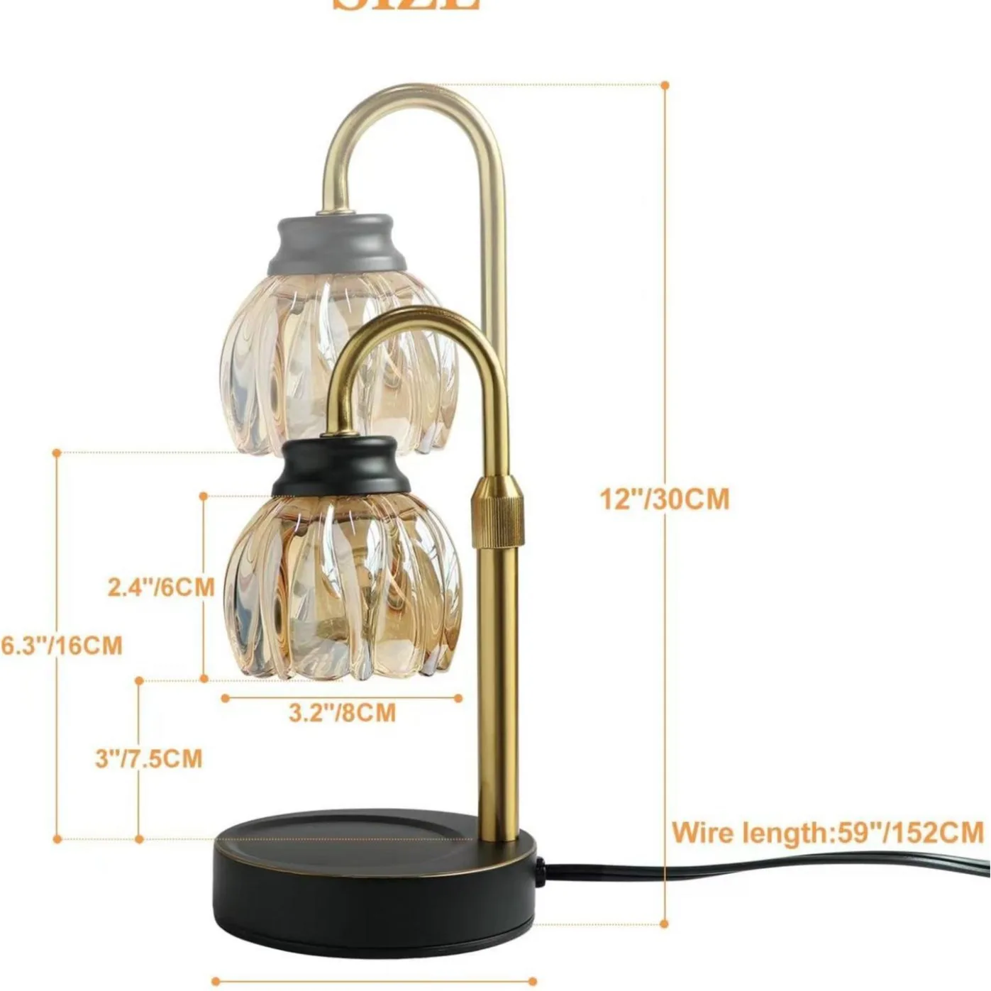 Retro Bedroom Living Room Light No Fire Fragrance Atmosphere Bedside Aromatherapy Melt Wax Lamp