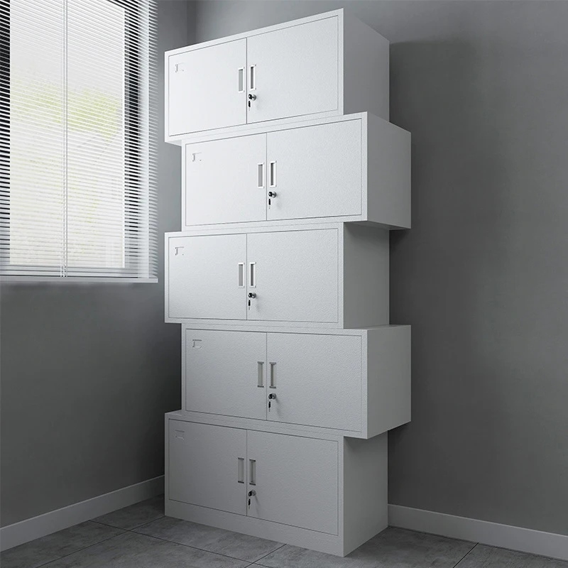 Cabinet for art exhibitions in the kindergarten book corner