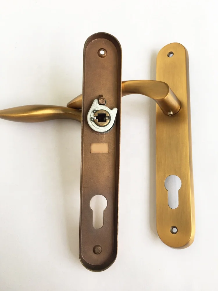 Classic 85 F363-A363 Iron Lock Plate and Aluminium Door Handle