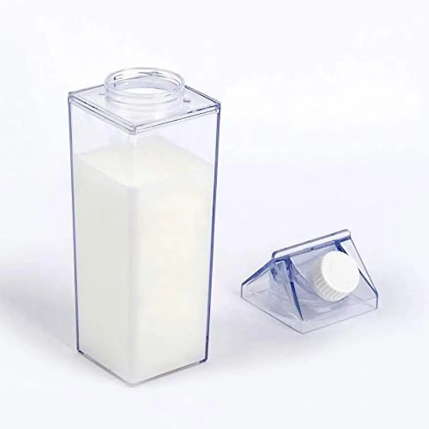 milk water bottles 500ml 1000ml transparent plastic milk container bottle for milk or juice