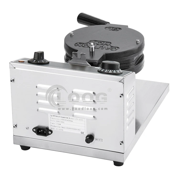 Interchangeable Plate Commercial Egg Bubble Waffle Maker Egg Puff Making Machine for American Market