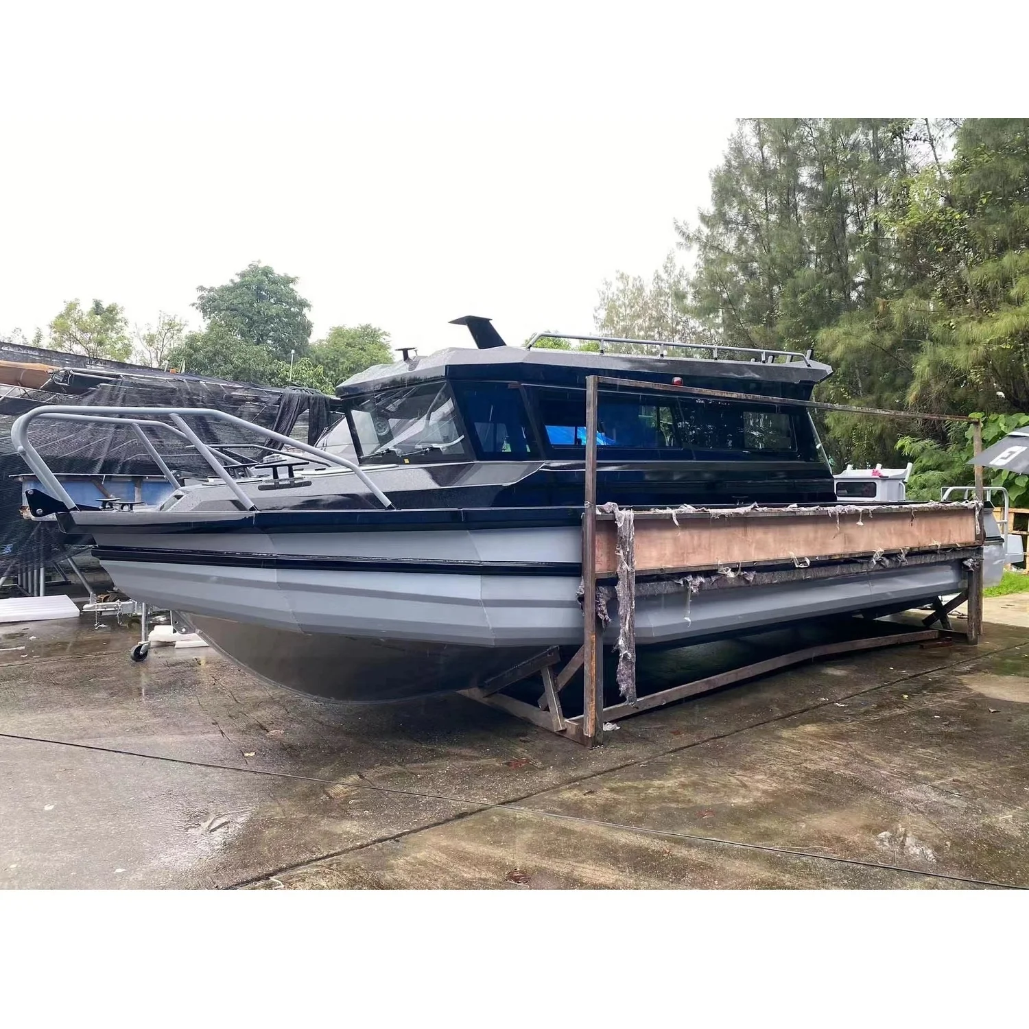 25FT Speedboat welded aluminum fiberglass cabin hardtop sport fishing boat