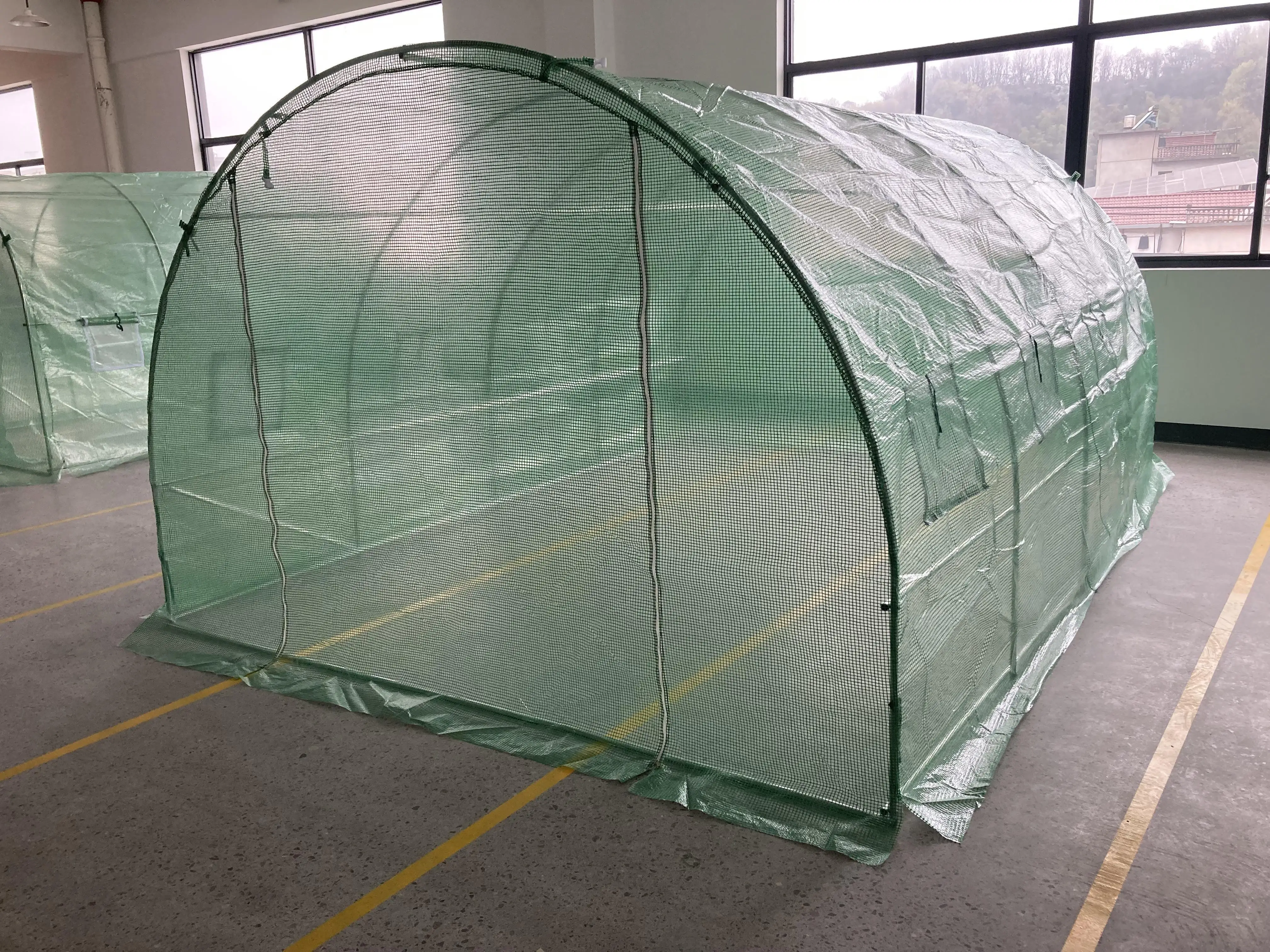 4x3x2m Greenhouse for Outdoors Heavy Duty Large Portable Winter Garden High Tunnel Walk-in Green House