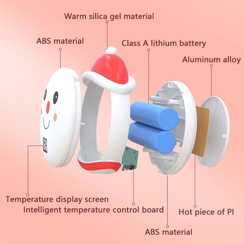 2023 The latest wholesale Christmas mini pocket usb charging Lucky Cat electric hand warmers