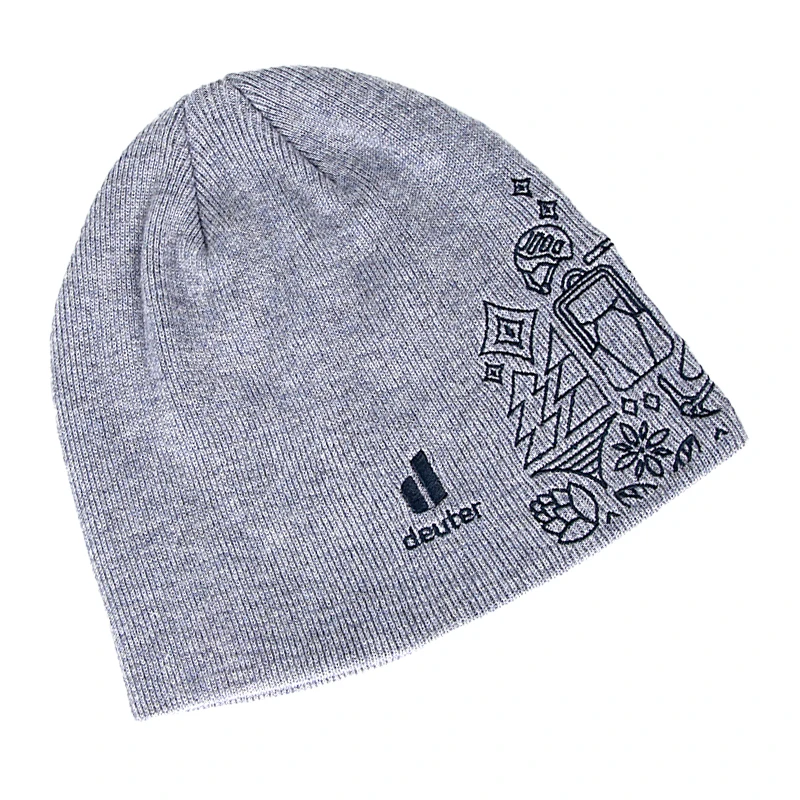 Sewingman 23SM4014 Wholesale Custom Both Sides Embroidery Knitted Beanies with Logo