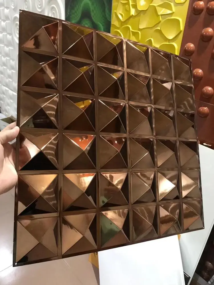 Nickel Finish 3D Wall Covering Wall Panel