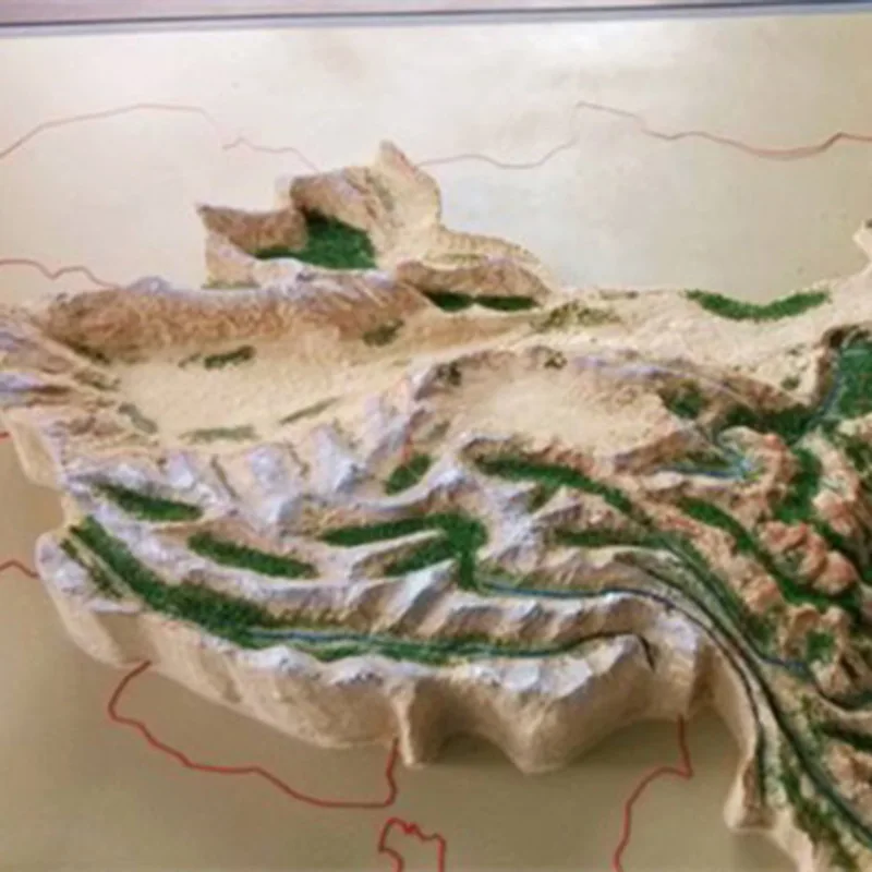 Sand table model planning machinery topography processing and production custom sand table model