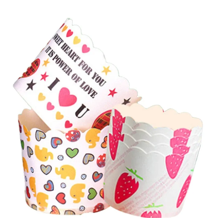 Small Round Waved Castle Muffin Cake Paper Baking Cupcake Cup Liner Wrapper