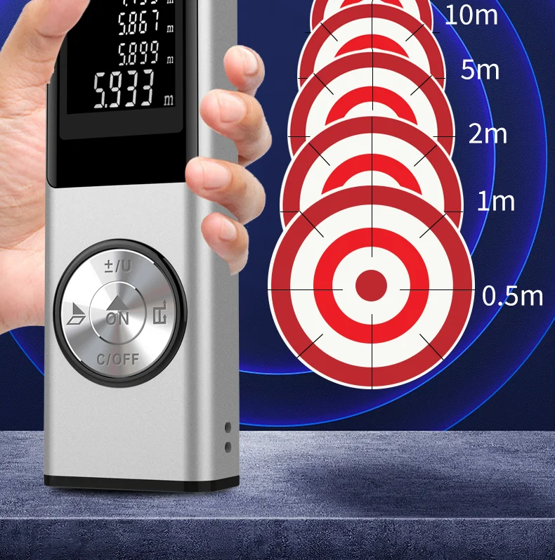 G40 Professional Portable Rechargeable Mini 40M Laser Measuring Lcd Screen Laser Distance Meter
