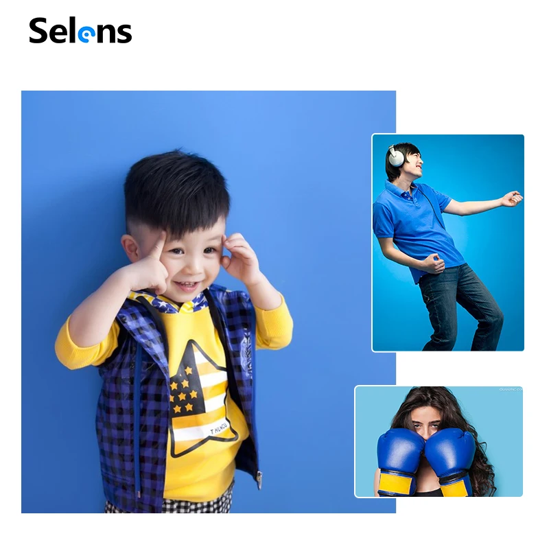  Тканевый фон Selens 3x3 м хромакей хлопковый муслиновый тканевый для фотографии студийный экран видео