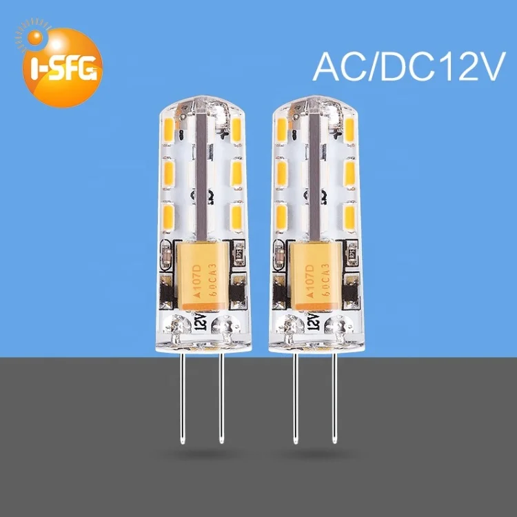 China LED supplier 4000k 6000K G4 LED bulb cool white no flicker DC 12v Bi Pin residential LED crystal light bulb
