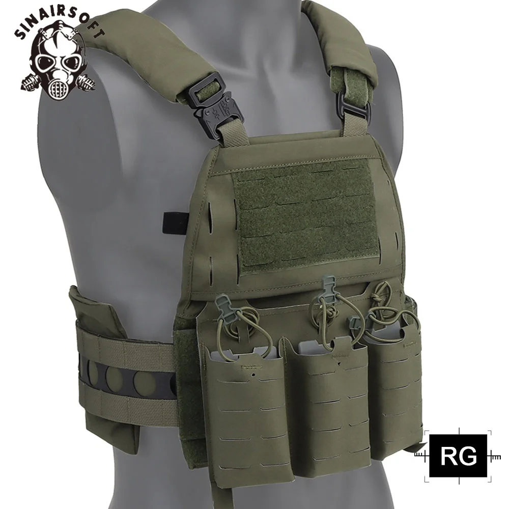 FCPC V5 Tactical Vest Plate Carrier Quick Detach With Front Mag Insert Pouch And Back Zipper Module For Hunting Vest