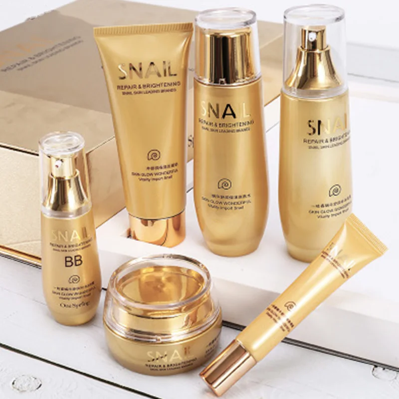 Oem Chaiceness Mizon Snail Cream Super Whitening Face Coloring Snail White Creme Skin Care Set