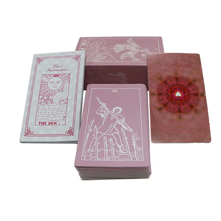 Custom Oracle Rigid Tarot Deck Box Set Eco-Friendly Classical Design Spanish Guidebook Eco-Friendly Tarot Deck Custom Game Card