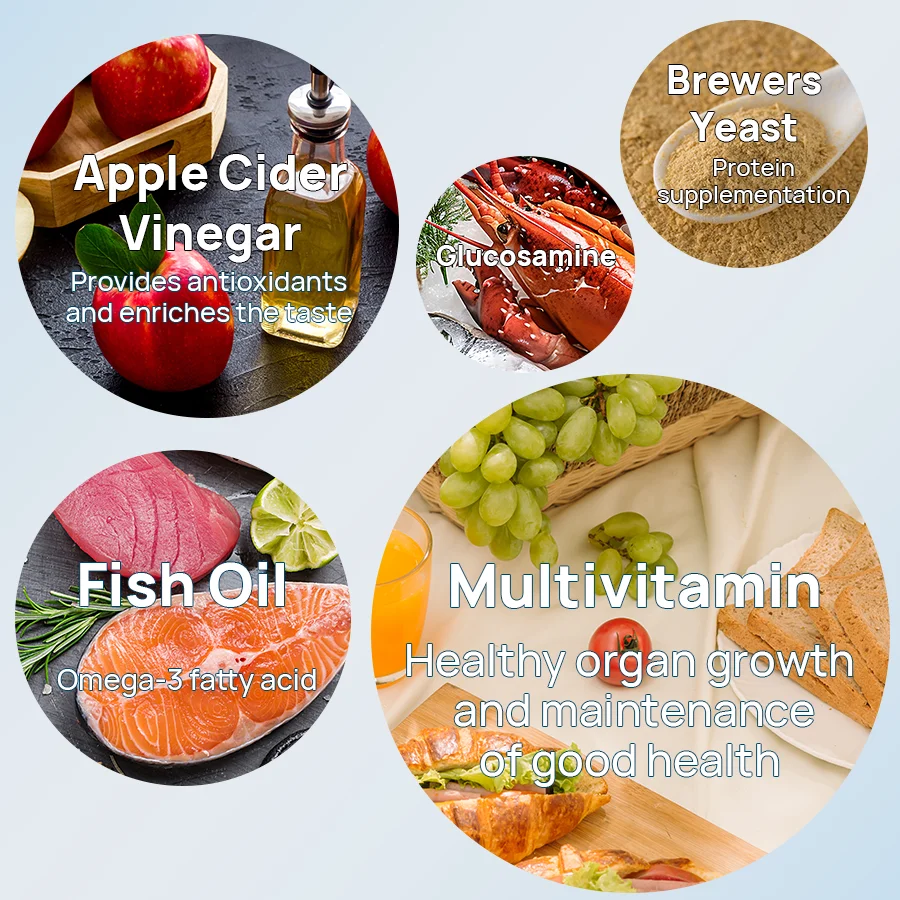 Supplement for Pet Health Care Provides a Comprehensive Set of Nutrients 15-in-1 Comprehensive Vitamin Liquid