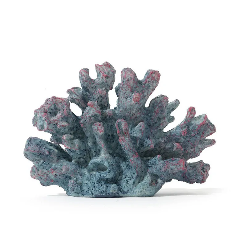 Hot sale resin  artificial colorful coral  fish tank  rock coral staues for home decoration