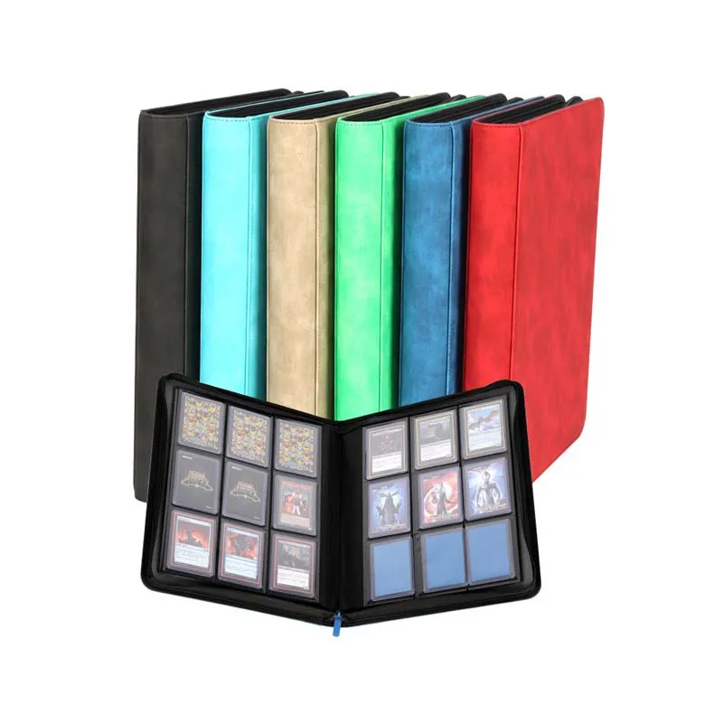 New Style Binder card Album Customized Denim Toploader Card Album 9-Pocket Portfolios Card Protector