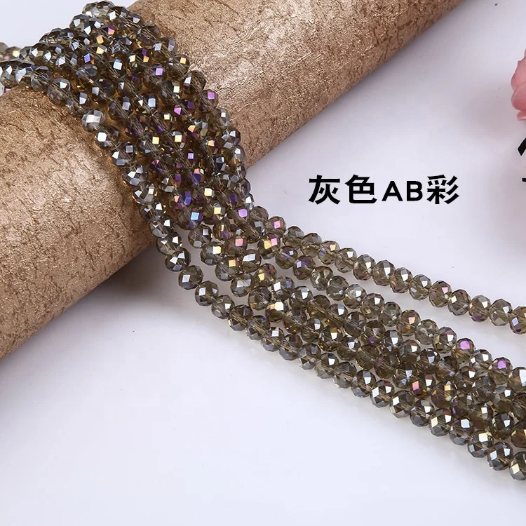 Wholesale top quality fashion crystal glass Faceted beads for diy jewelry making