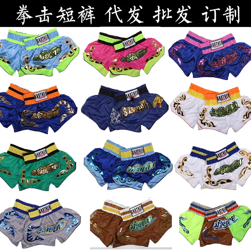 Мужские и женские боевые искусства тренировочные боксерские спортивные Муай тайские шорты