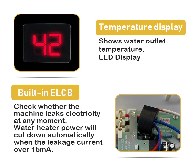 Factory Wholesale Household Instant Shower With Pump House 220v Electric Hot Water Heater